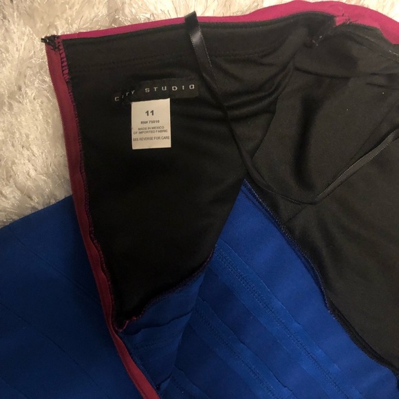 CITY STUDIO beautiful strapless dress/juniors size 11 - Picture 4 of 4